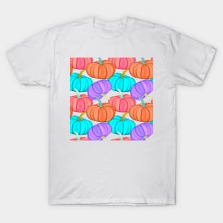 Colorful Pumpkin Pattern T-Shirt